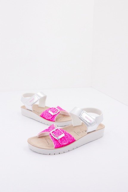 GEOX J SANDAL COSTAREI GI en color PLATA (1)