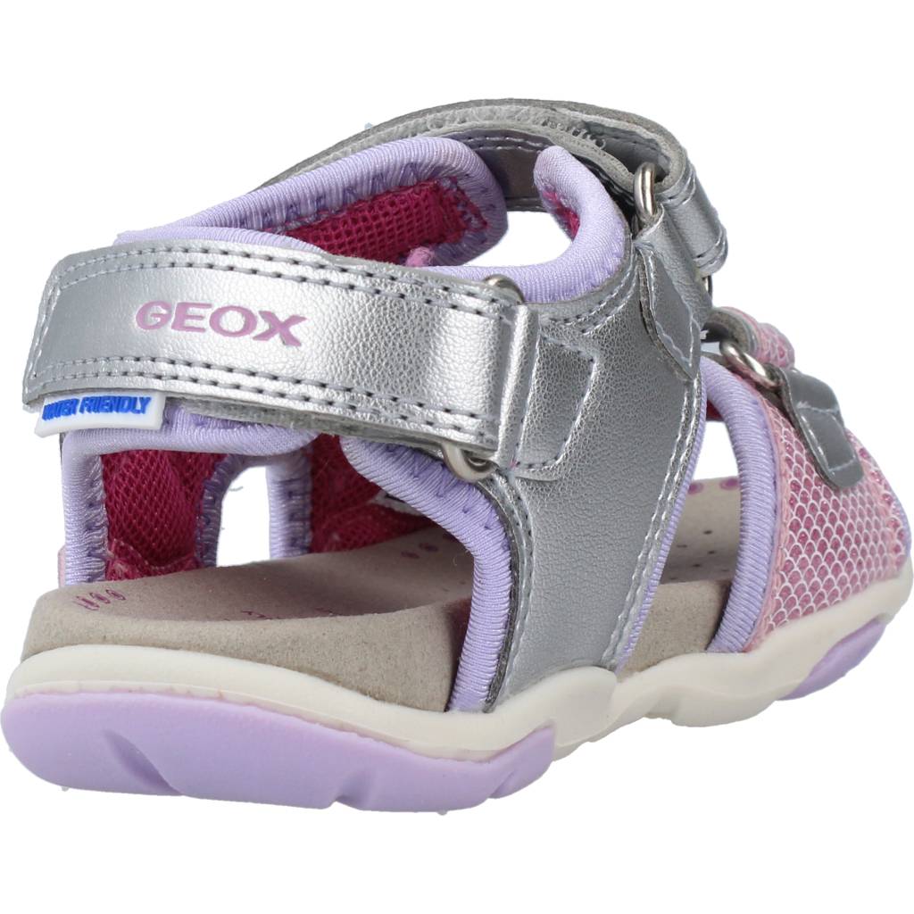 GEOX B SANDAL AGASIM GIRL en color PLATA (3)