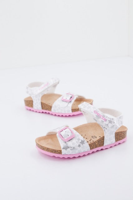 GEOX B SANDAL CHALKI GIRL en color BLANCO (2)