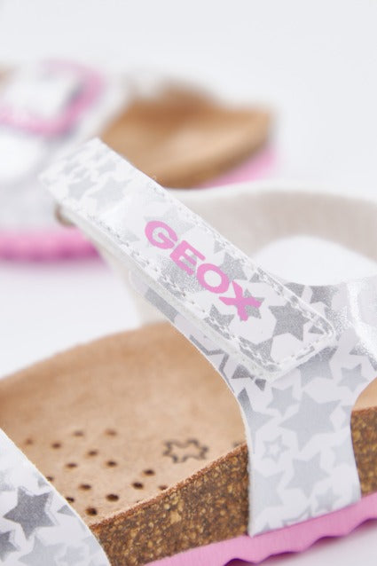 GEOX B SANDAL CHALKI GIRL en color BLANCO (4)