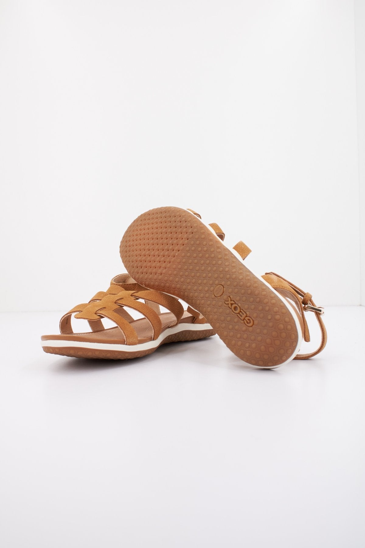 GEOX D SANDAL VEGA en color MARRON CLARO (4)