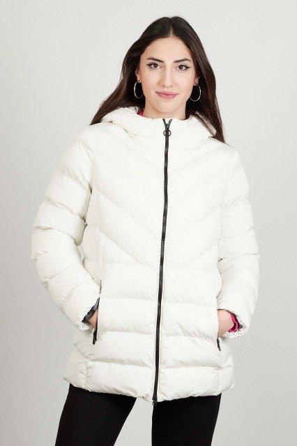 GEOX W SPHERICA HOOD JKT en color BLANCO (1)