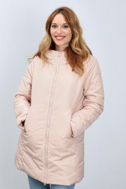 GEOX W MYRIA LONG PARKA en color ROSA (1)