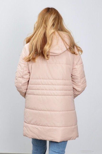 GEOX W MYRIA LONG PARKA en color ROSA (3)