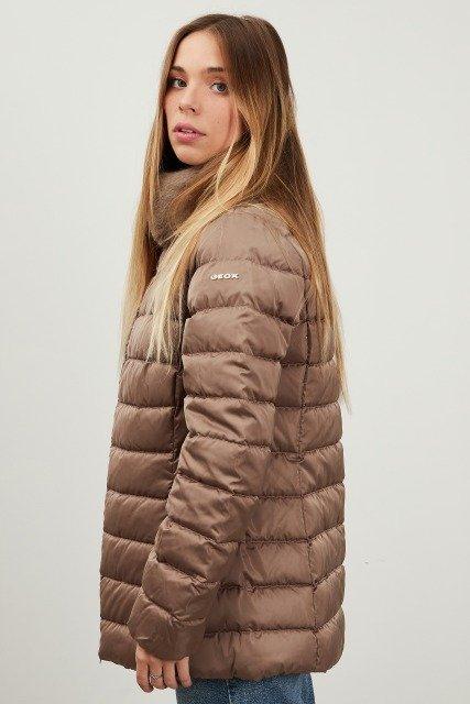 GEOX BETTANIE MID JKT en color MARRON (3)