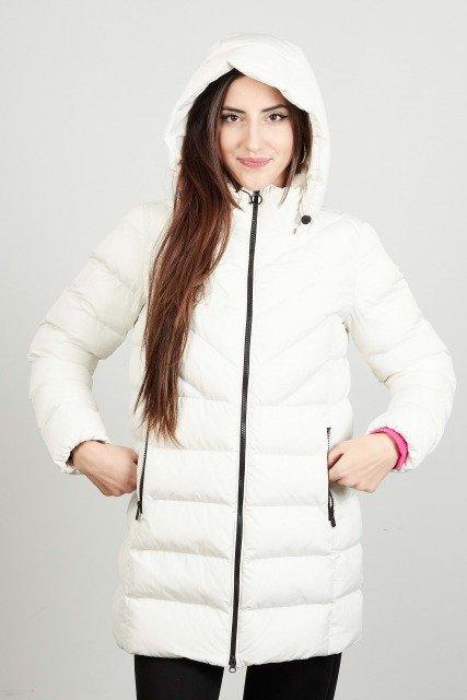 GEOX W SPHERICA HOOD JKT en color BLANCO (4)