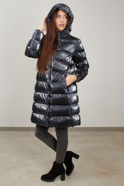 GEOX W TEOCLEA LONG JKT en color GRIS (4)
