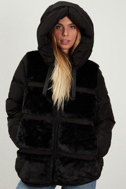 GEOX W RAWELLE BOMBER en color NEGRO (4)