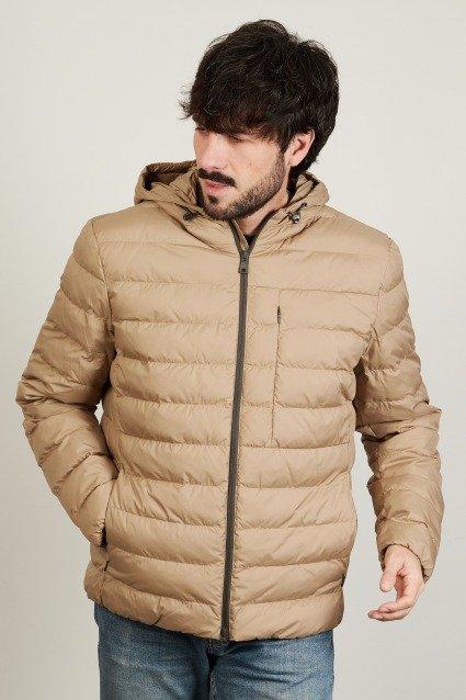 GEOX MA T M DENNIE HOOD JACKET en color MARRON CLARO (2)