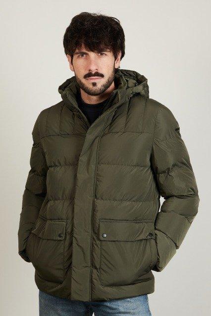 GEOX MHILSTONE SHORT JKT en color VERDE (1)