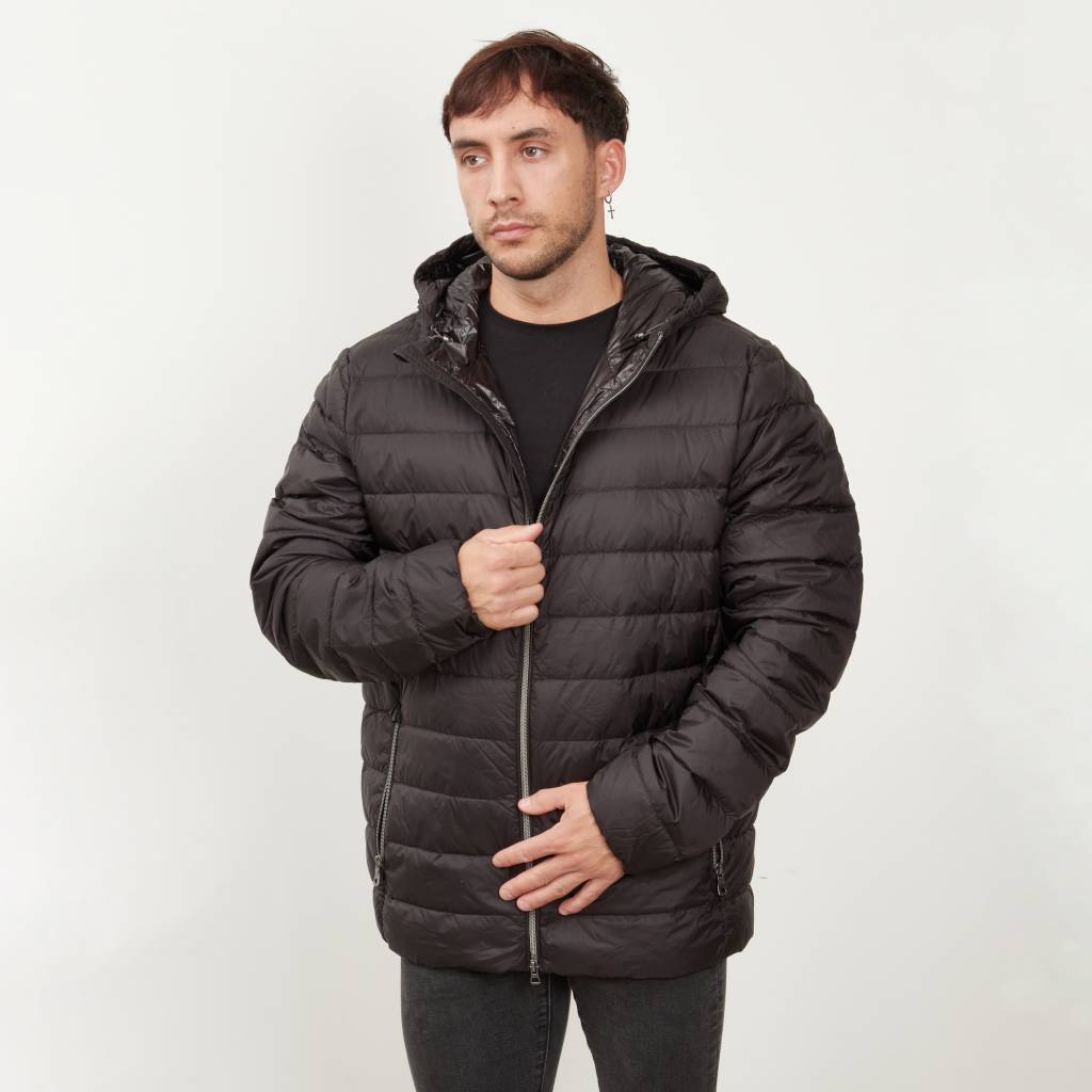 GEOX MB T M DERECK HOOD JACKET en color NEGRO (3)