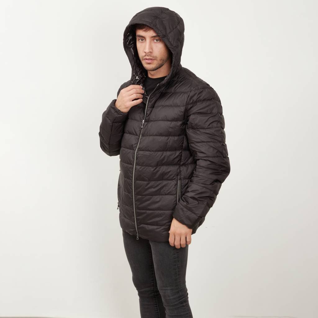 GEOX MB T M DERECK HOOD JACKET en color NEGRO (5)