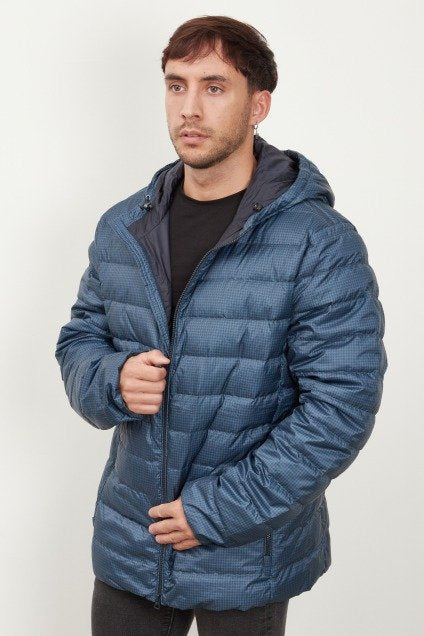GEOX MB T M DERECK HOOD JACKET en color AZUL  (1)