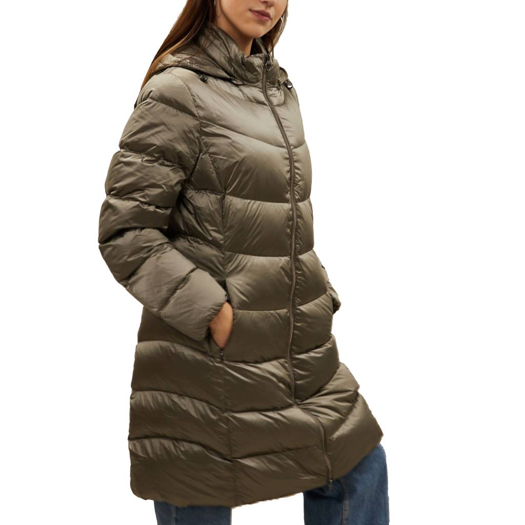 GEOX W ADRYA LONG JKT en color GRIS (2)