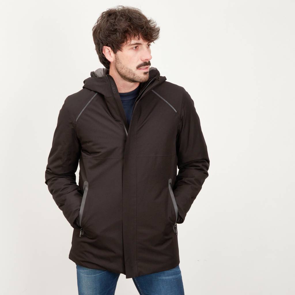 GEOX M XLED PARKA en color NEGRO (4)