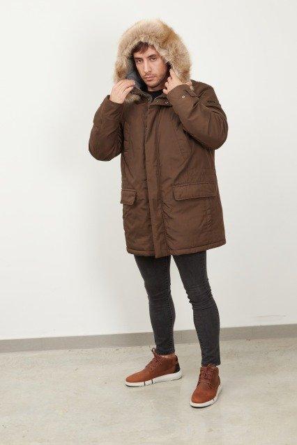 GEOX MF T M NORWOLK PARKA en color MARRON (3)