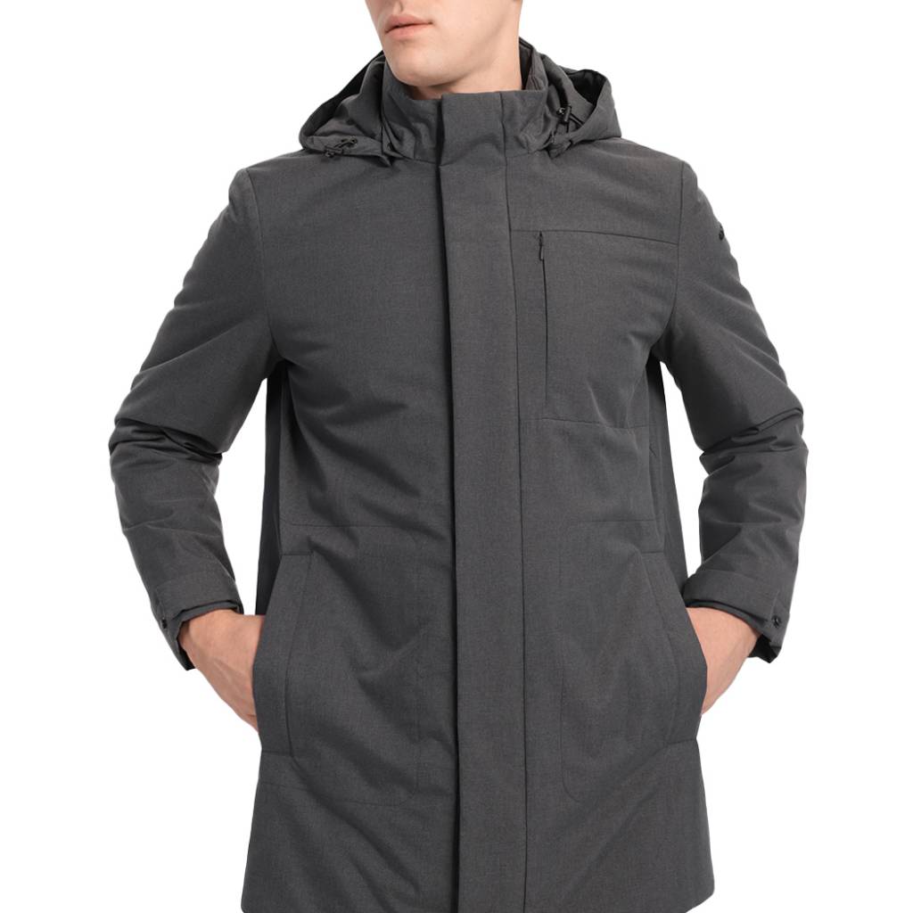 GEOX M KAVEN LONG JKT en color GRIS  (2)