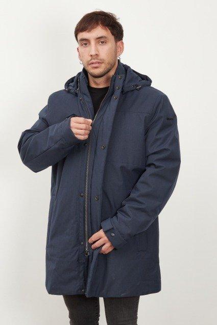 GEOX M KAVEN LONG JKT en color AZUL  (1)