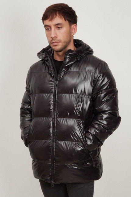 GEOX M SILE HOOD JKT en color NEGRO (1)