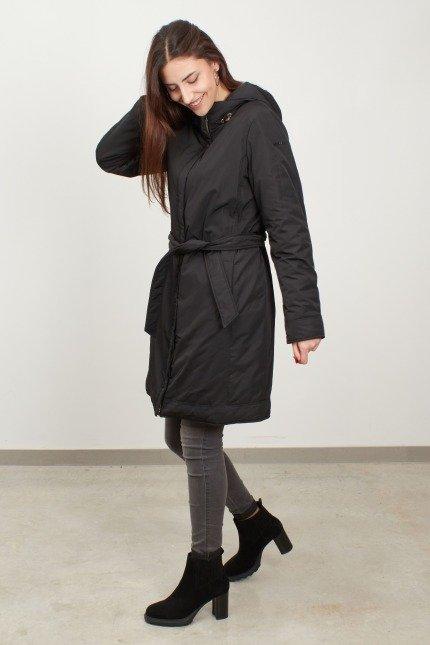 GEOX W MYRIA LONG JKT en color NEGRO (3)
