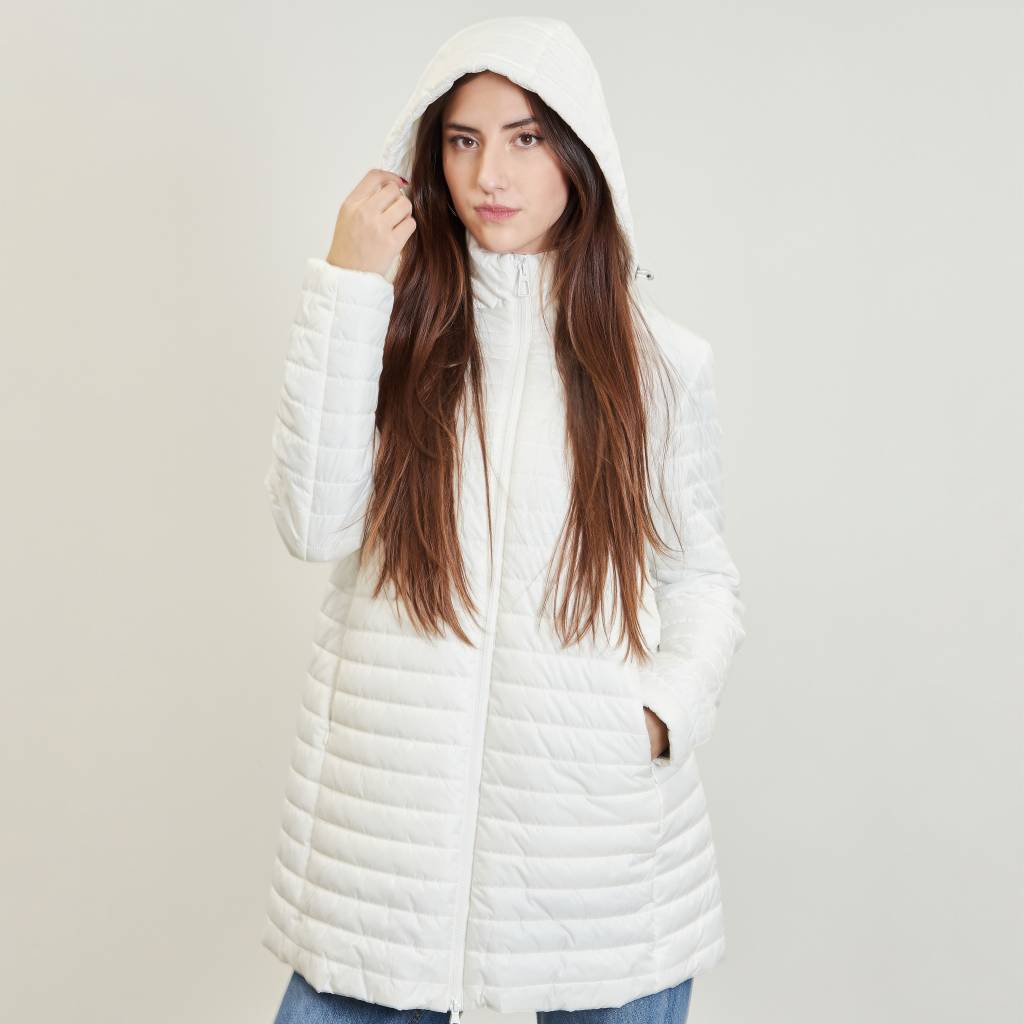 GEOX W ASCYTHIA LONG JKT en color BLANCO (3)