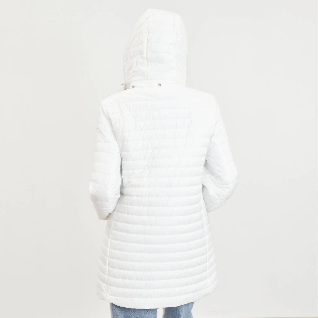 GEOX W ASCYTHIA LONG JKT en color BLANCO (4)