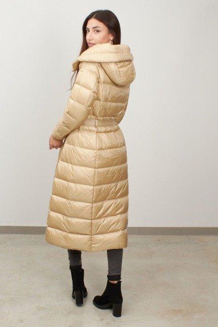 GEOX W TAHINA MAXI LONG en color MARRON CLARO (3)