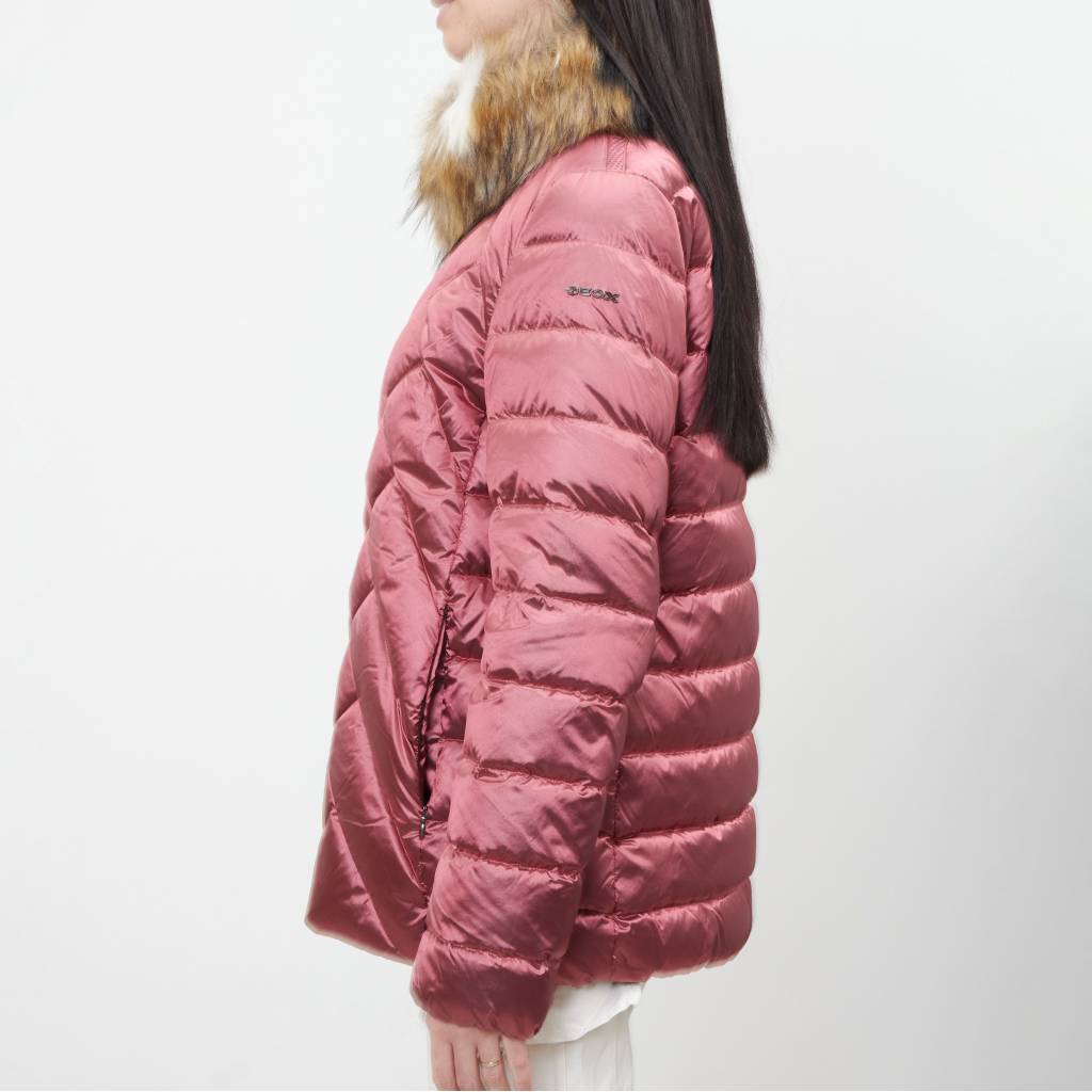 GEOX W BLENDA MID JKT en color ROSA (3)