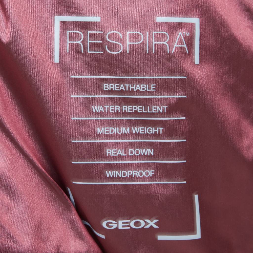 GEOX W BLENDA MID JKT en color ROSA (5)