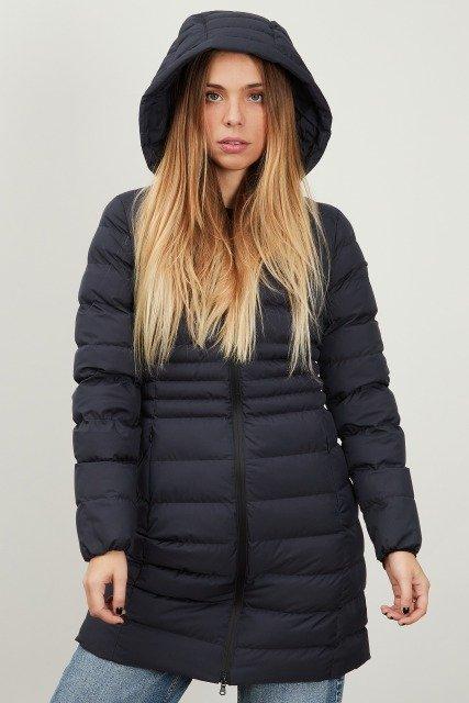 GEOX W HIVER LONG JKT en color AZUL (4)