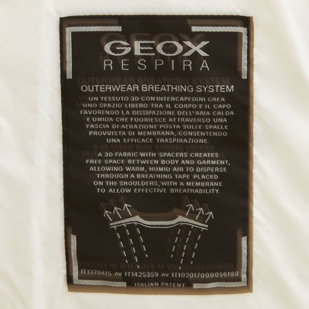 GEOX W RAWELLE LONG JKT en color BLANCO (6)