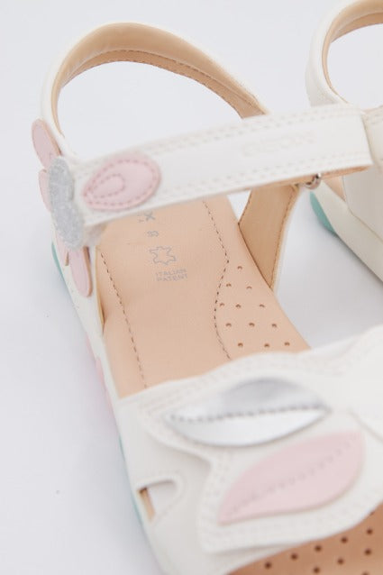 GEOX J SANDAL HAITI GIRL en color BLANCO (4)