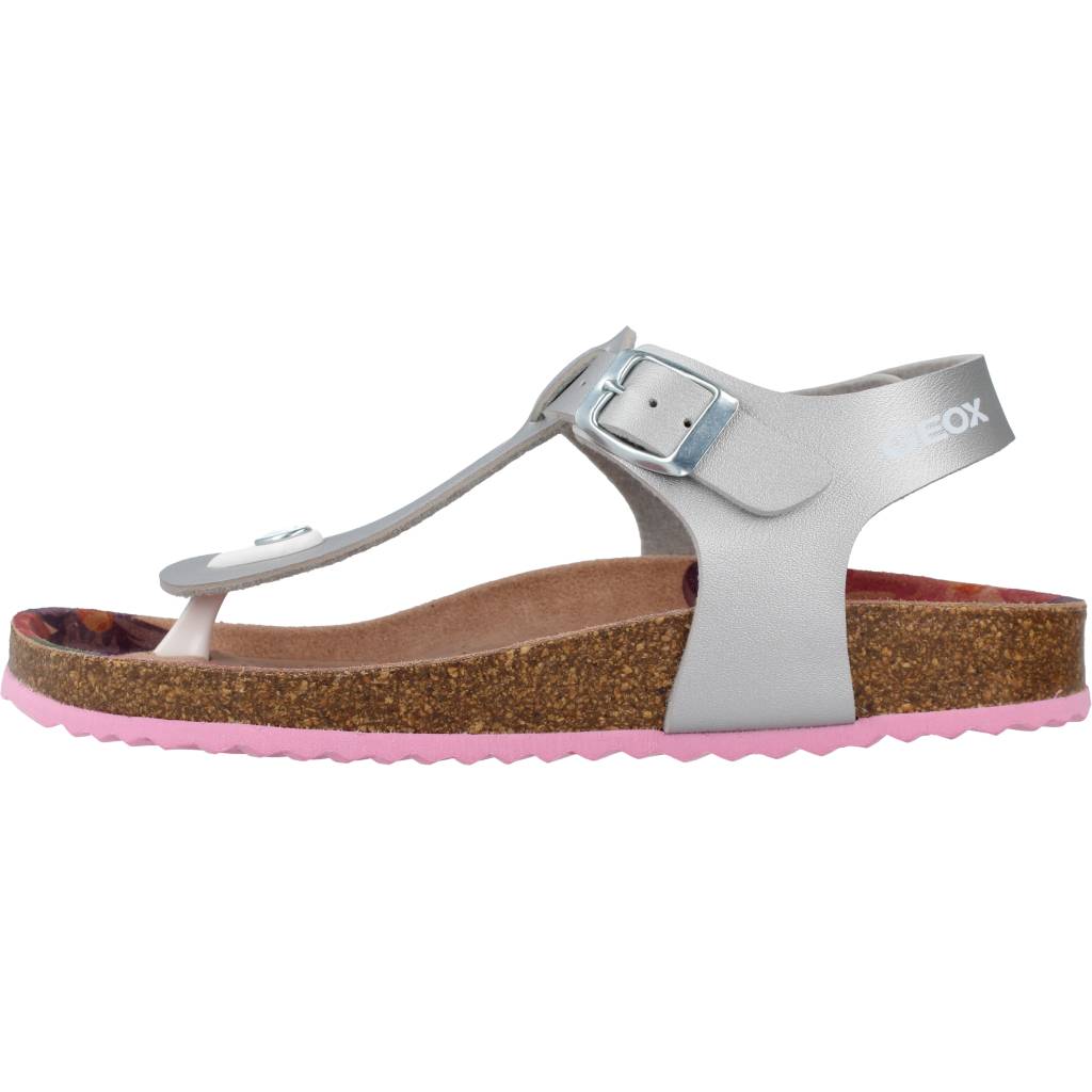 GEOX J ADRIEL GIRL en color PLATA (2)