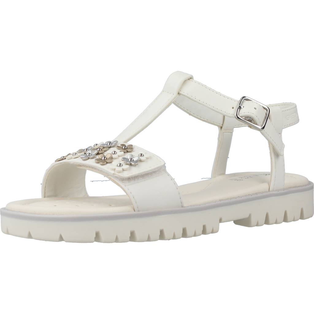 GEOX J SANDAL STARBLUSH G en color BLANCO (1)