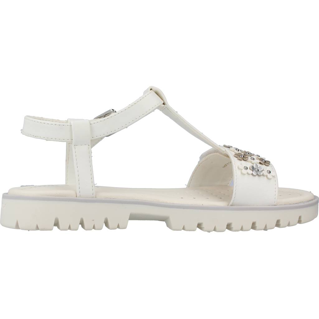 GEOX J SANDAL STARBLUSH G en color BLANCO (4)