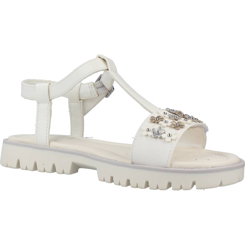 GEOX J SANDAL STARBLUSH G en color BLANCO (5)
