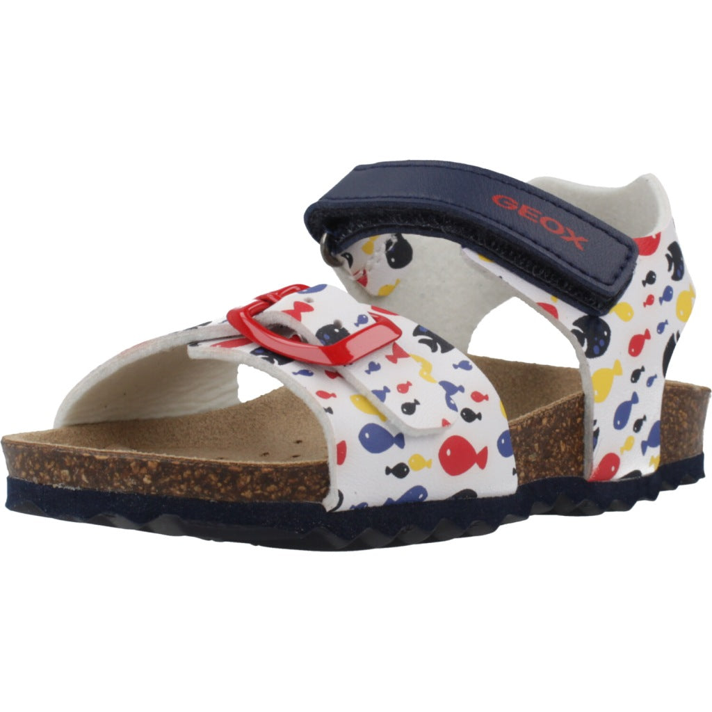 GEOX B SANDAL CHALKI BOY en color BLANCO (1)