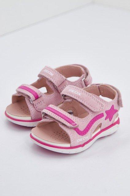 GEOX B SANDAL DELHI GIRL en color ROSA (1)