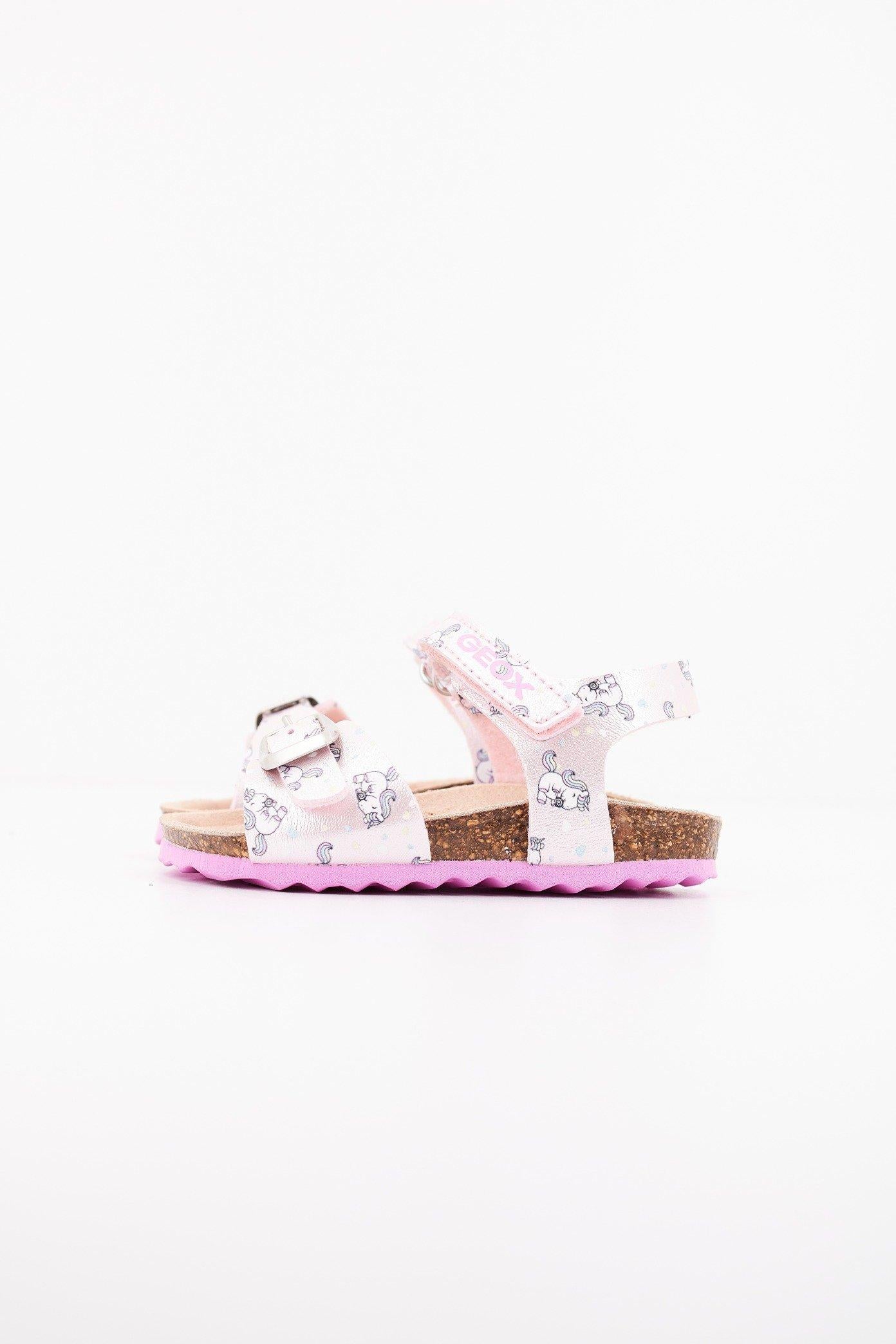 MACCHIA: Chaussures À Scratch Roses Bébé Fille