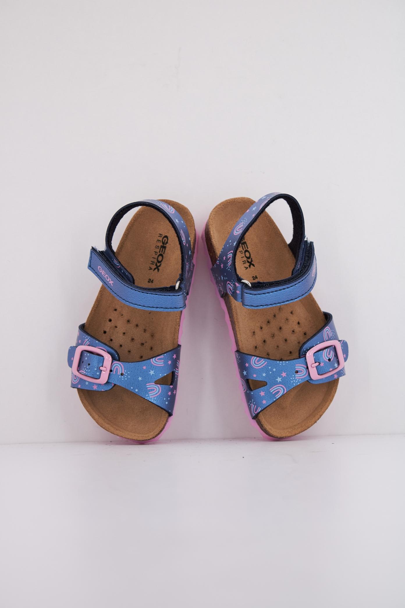GEOX B SANDAL CHALKI GIRL en color AZUL (3)
