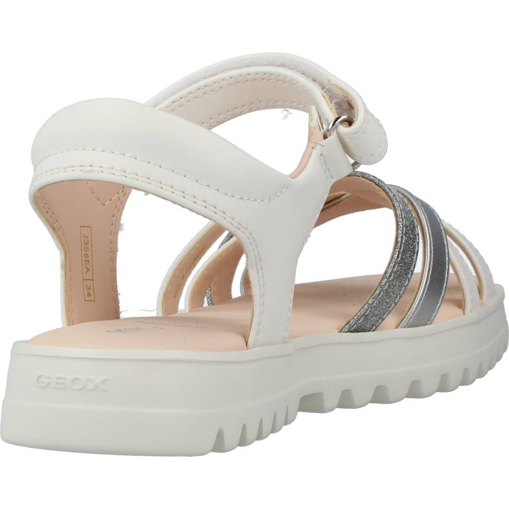 GEOX J SANDAL CORALIE GIR en color BLANCO (3)