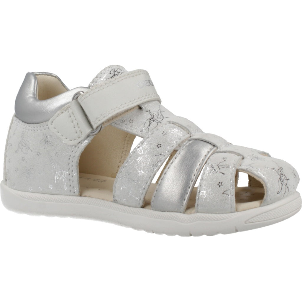 GEOX B SANDAL MACCHIA GIR en color PLATA (5)