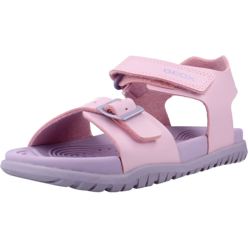 GEOX J SANDAL FUSBETTO GI en color ROSA (1)