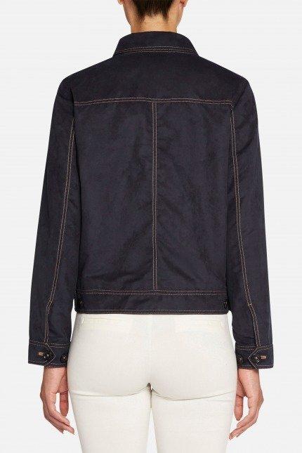 GEOX W LICENA SHORT JKT en color AZUL (3)