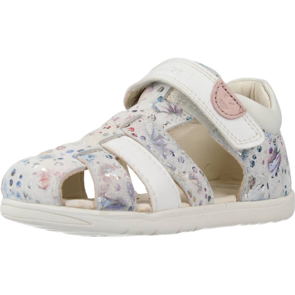 GEOX B SANDAL MACCHIA GIR en color BLANCO (1)