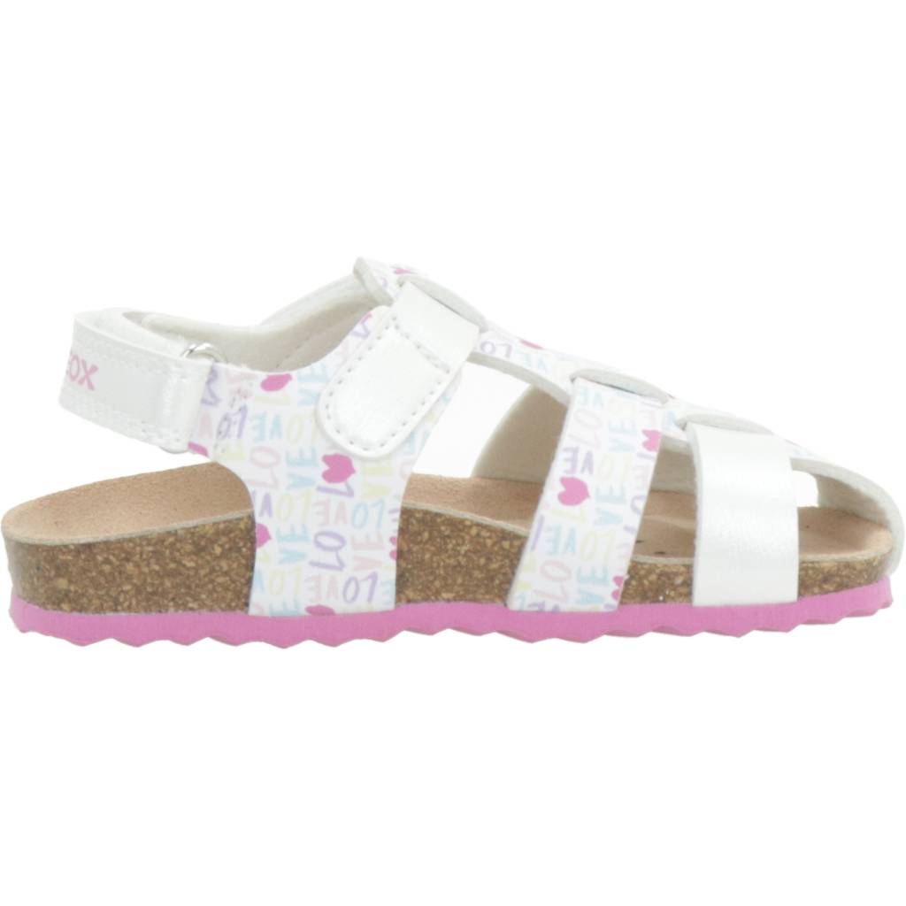 GEOX SANDAL CHALKI GIRL en color BLANCO (4)