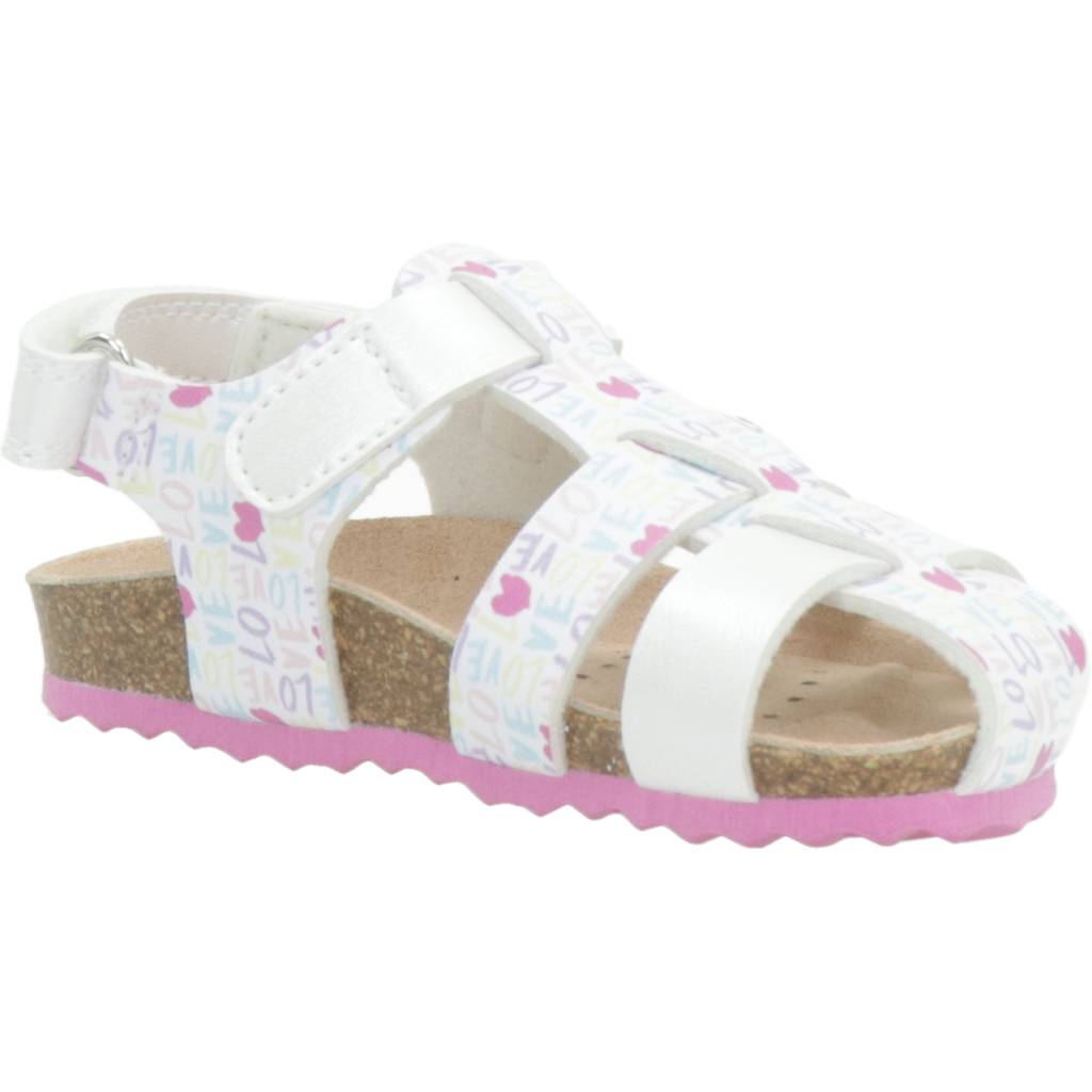 GEOX SANDAL CHALKI GIRL en color BLANCO (5)