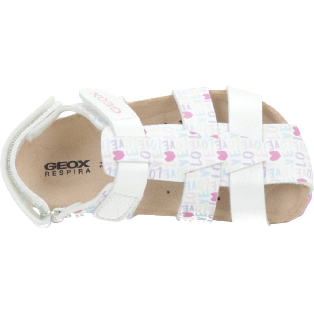 GEOX SANDAL CHALKI GIRL en color BLANCO (7)