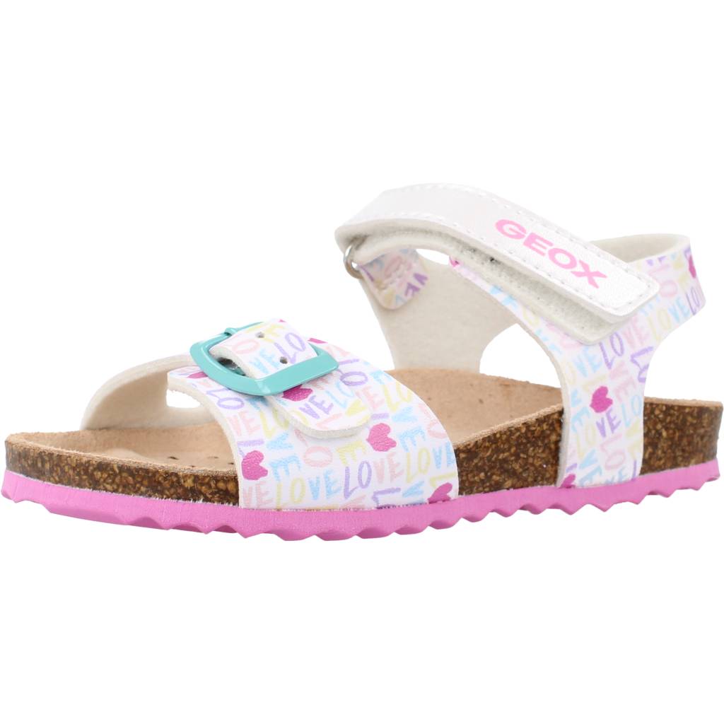 GEOX B SANDAL CHALKI GIRL en color BLANCO (1)
