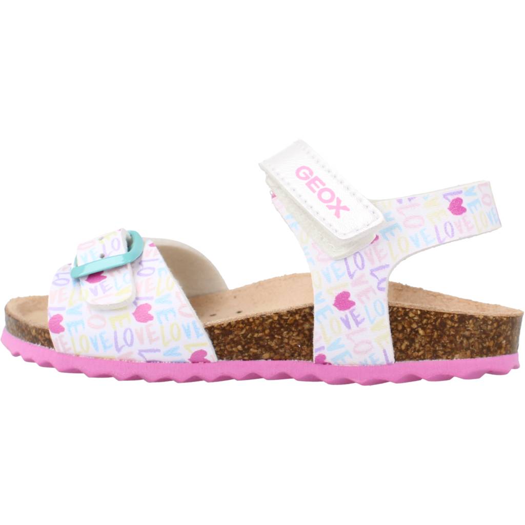 GEOX B SANDAL CHALKI GIRL en color BLANCO (2)